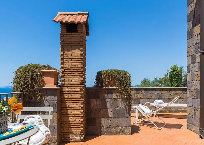 别墅 Carolina Private Heated Pool And Sea View 索伦托